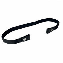 Polyester Elastic Waist Belt - Stylish Casual No Buckle Plated Belt