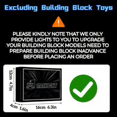 Mini Led Lights for 10343 Orchid Light Building Blocks, No Batteries