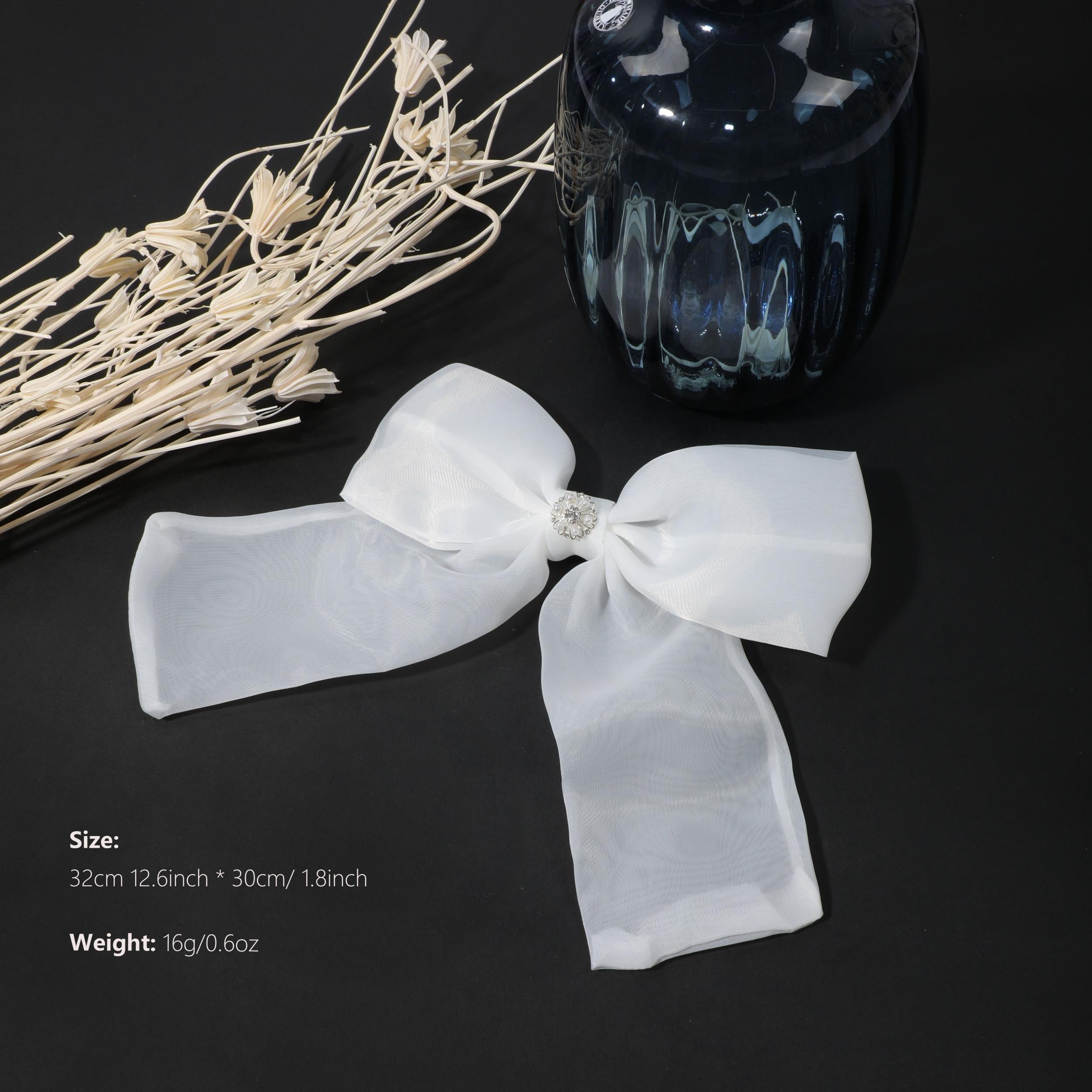 Faux Pearl Bow Tie for Women Dress Shirt