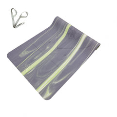 Linen Strap Pu Leather Colored Striped Yoga Mat Non Slip Anti Sweat Fitness Mat
