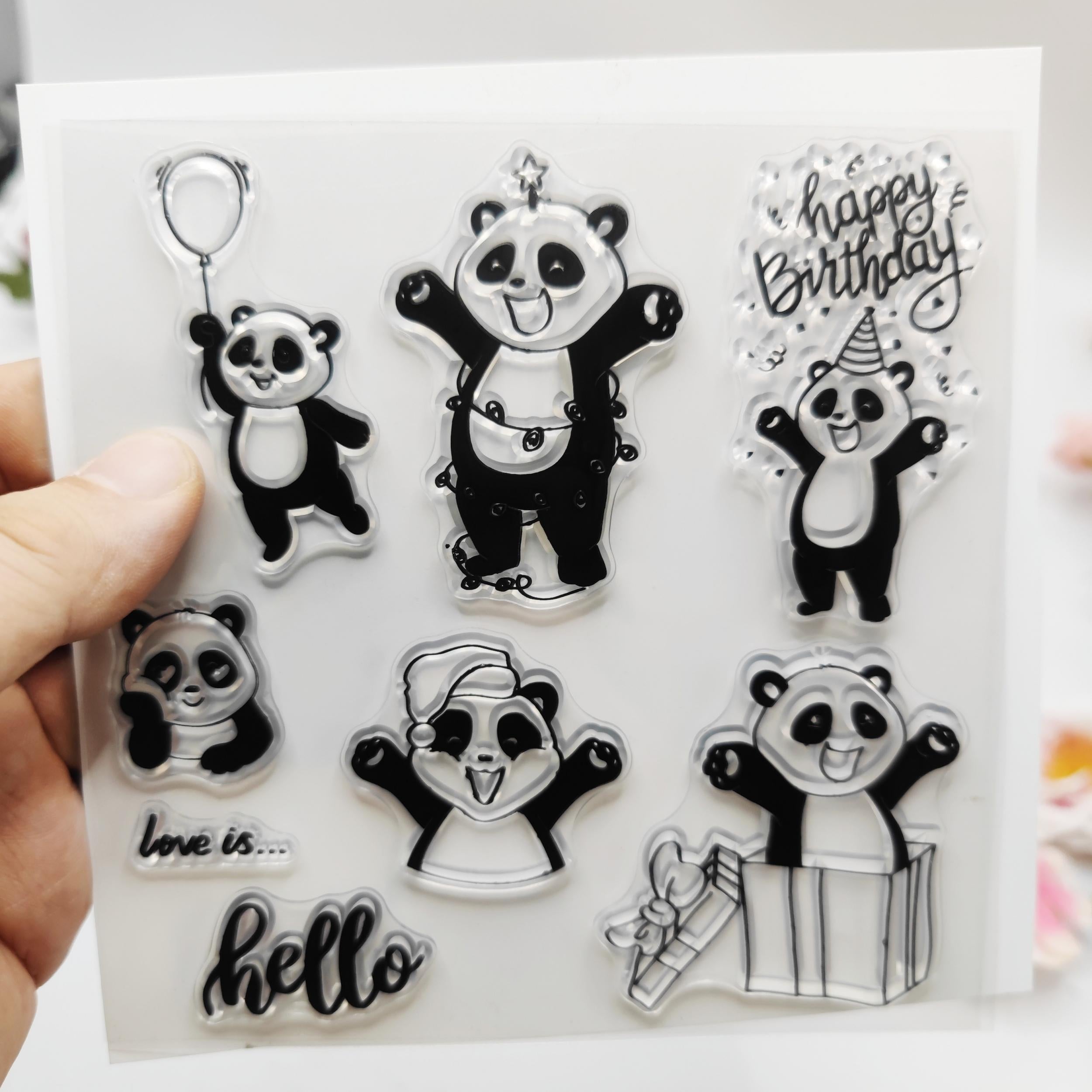 Panda Blessing Stamp - Halloween Christmas Gift