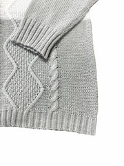 Colorblock Button Up Cardigan Long Sleeve