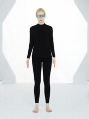 Antibacterial Women's Mid-neck Warm T-shirt