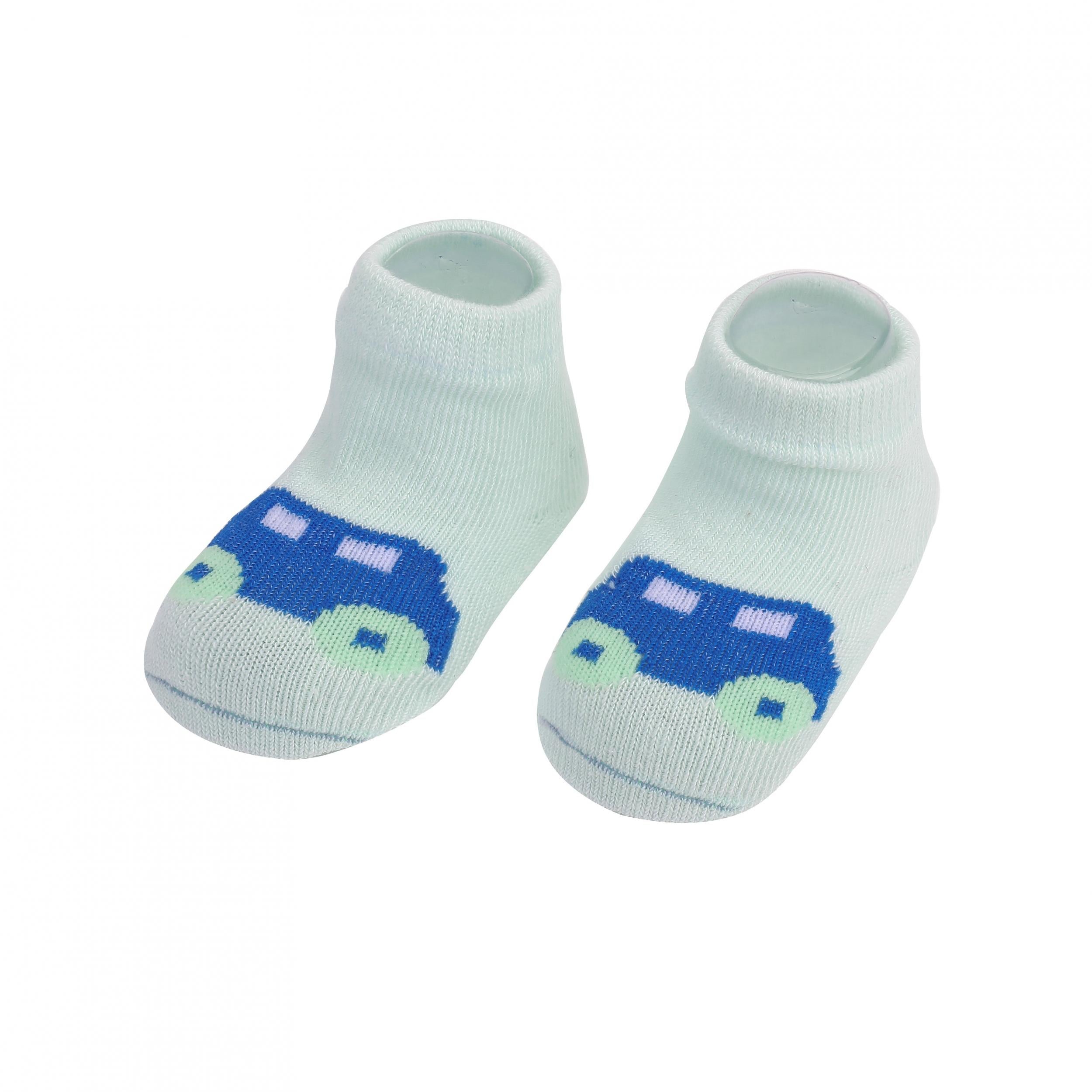 5 Pairs Cartoon Floor Socks for Boys Newborns & Toddlers