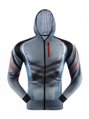 Men's UV Protection Fishing Hoodie Lightweight Sunblock Sport Jacket