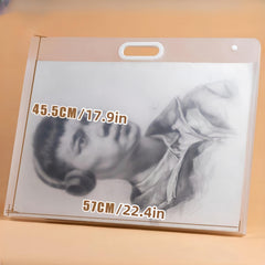 12pcs Waterproof 4K Portable Drawing Storage Bags with Snap Buttons