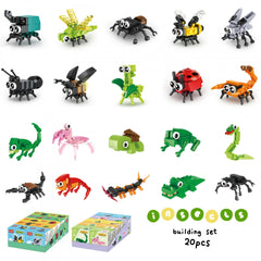 20pcs Insects Building Set ABS Mertial Perfect Party Favor