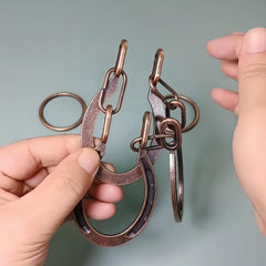 Interlocking Horseshoe Puzzle Classic Metal Brain Teaser Antique Copper Finish