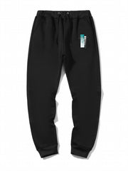 Men's Graphic Print Jogger Sweatpants with Drawstring