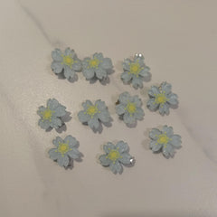 10pcs Mini Flower Claw Clips Sweet Non slip Hair Accessories Girls Kids