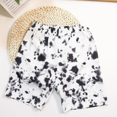 Boys Tie Dye Doodle Shorts Swim Trunks for Summer Fun