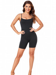 Women's Solid Workout Jumpsuit Sports Bodysuit Women's Activewear