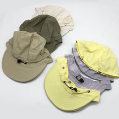 Kids Double Brim Hat Detachable Quick Drying Sun Hat