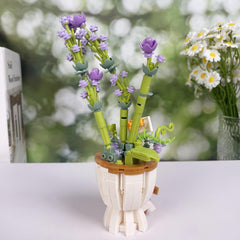 Flower Bouquet Building Blocks Simulation Puzzle Desktop Ornament