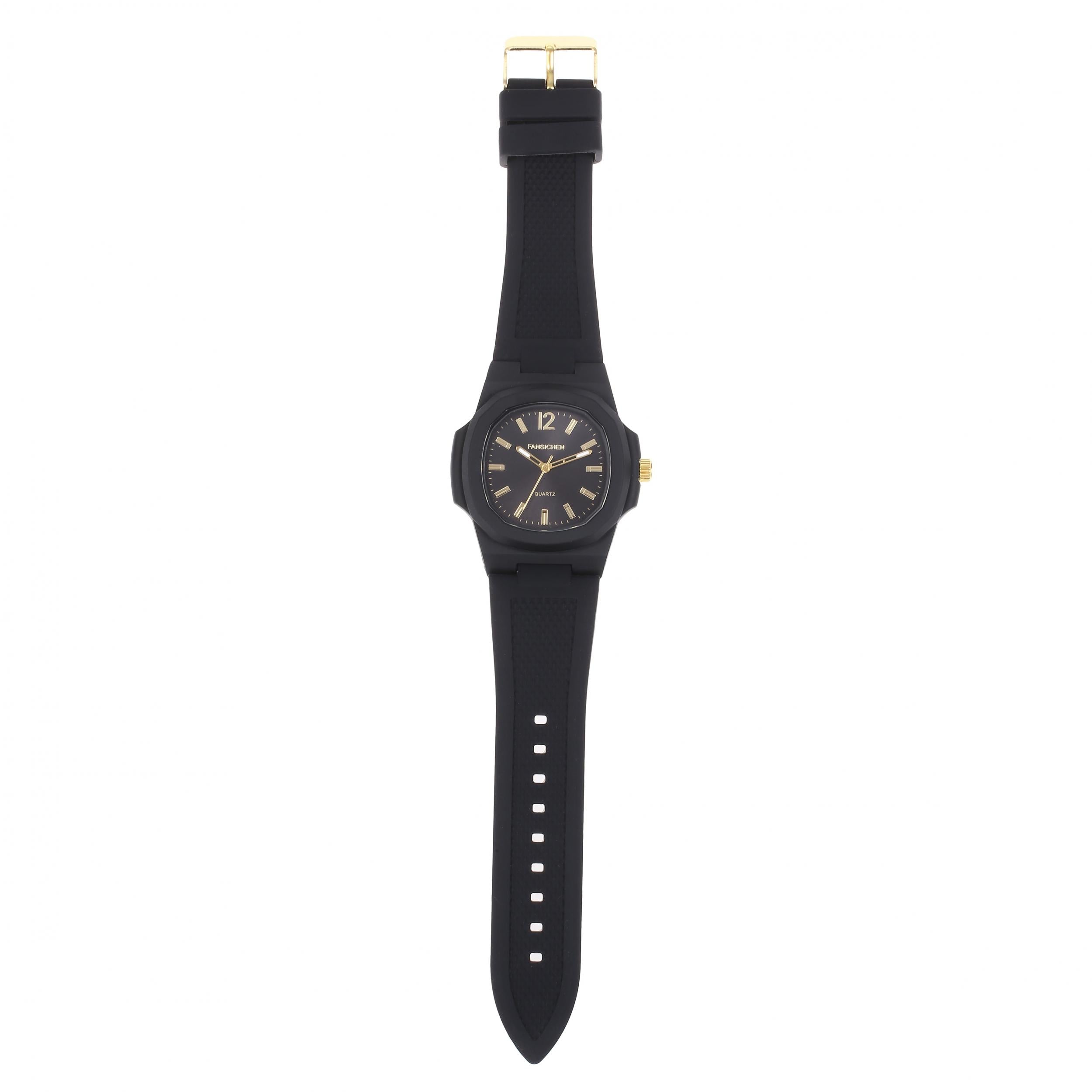 Quartz Watch Silicone Strap For Watching Time