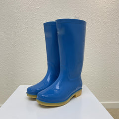 Women's Waterproof High Top Rain Boots Solid Non slip Outdoor Work Rain Boots