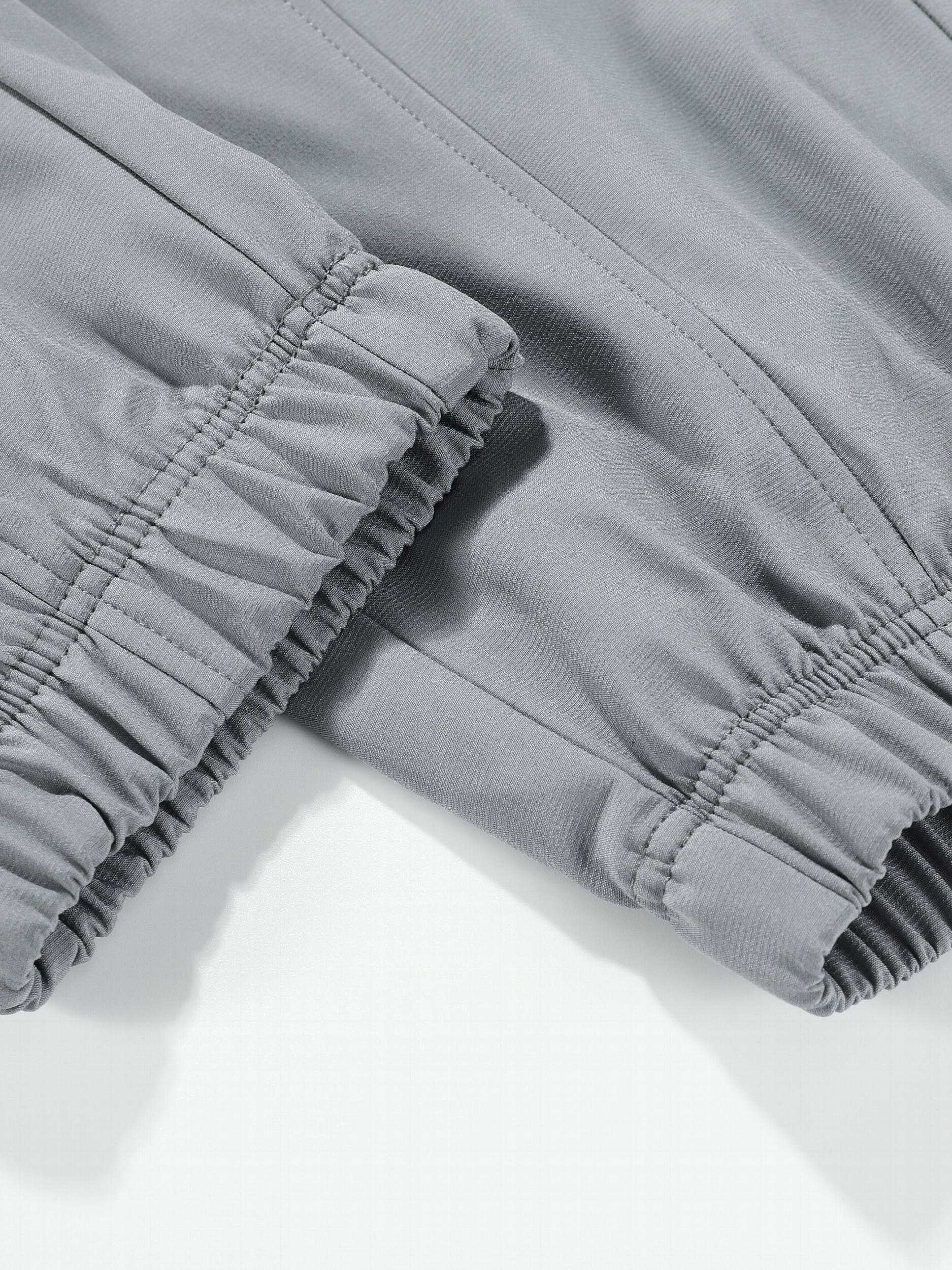 Men's Drawstring Plain Loose Jogger Pants Comfy Casual Light Trousers