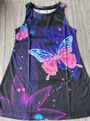 Gradient Butterfly Dress for Girls - Perfect for Summer Parties