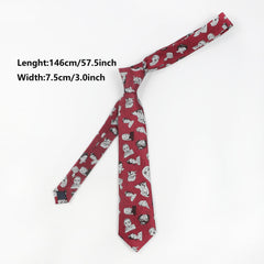 Men's Retro Formal Wear Character Pattern Tie