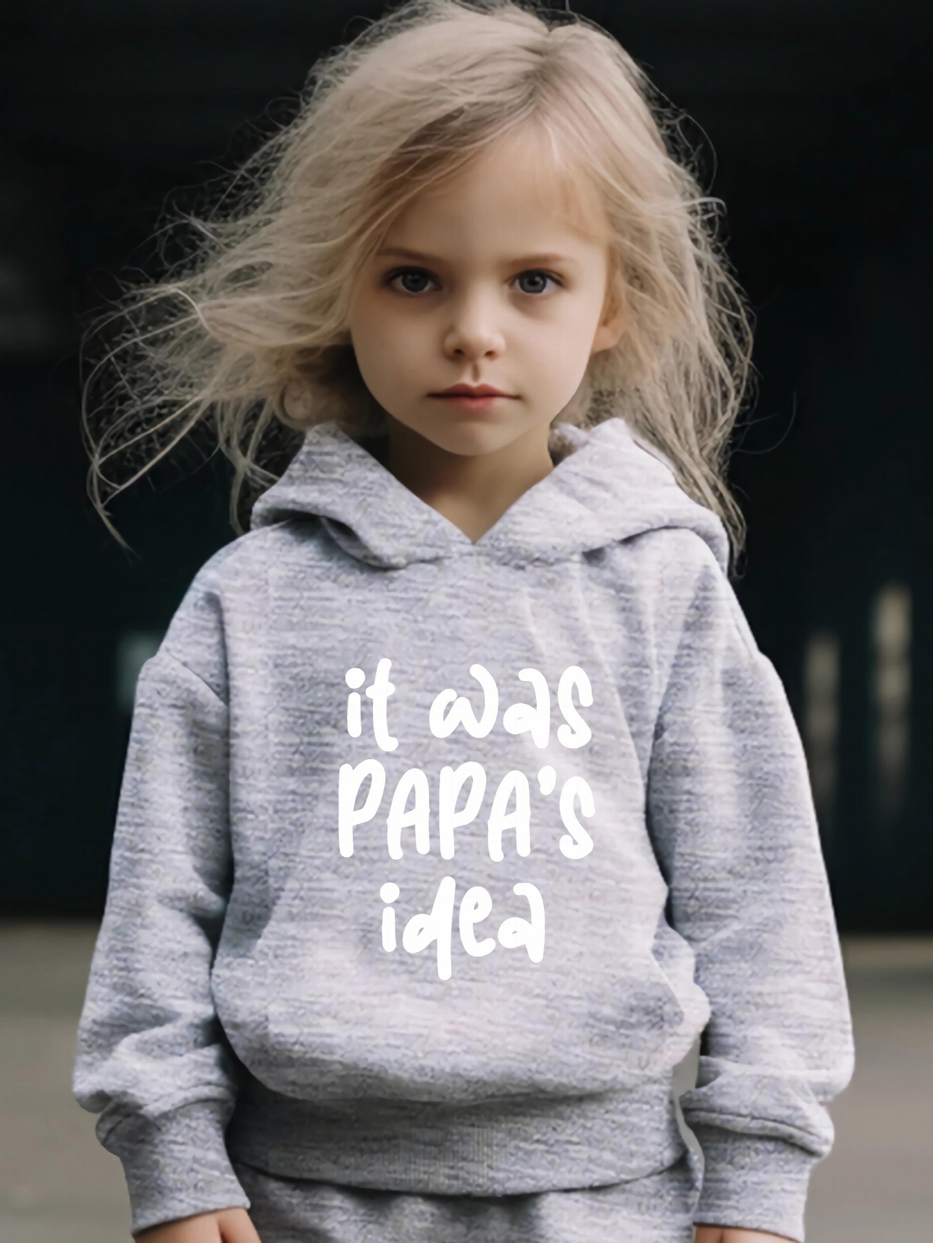 Papa's Idea Pattern Hoodie & Sweatpants Set