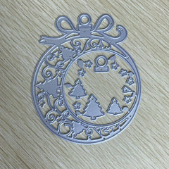 Christmas Decor Ball Embossed Mold DIY Christmas Dies For Card Making
