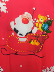 Christmas Santa Claus Snowflake Print Men's Graphic T-shirt