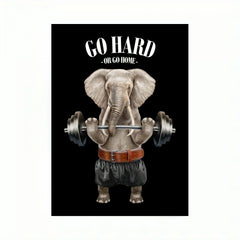Animal Weightlifting Canvas Inspirational Wall Art for Fitness Room