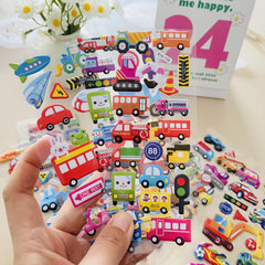 Small Vehicle Truck Stickers for Birthday Party Favors and Scrapbooking