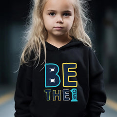 Number One Pattern Long Sleeve Hooded Sweatshirt Girls Comfy Hoodies
