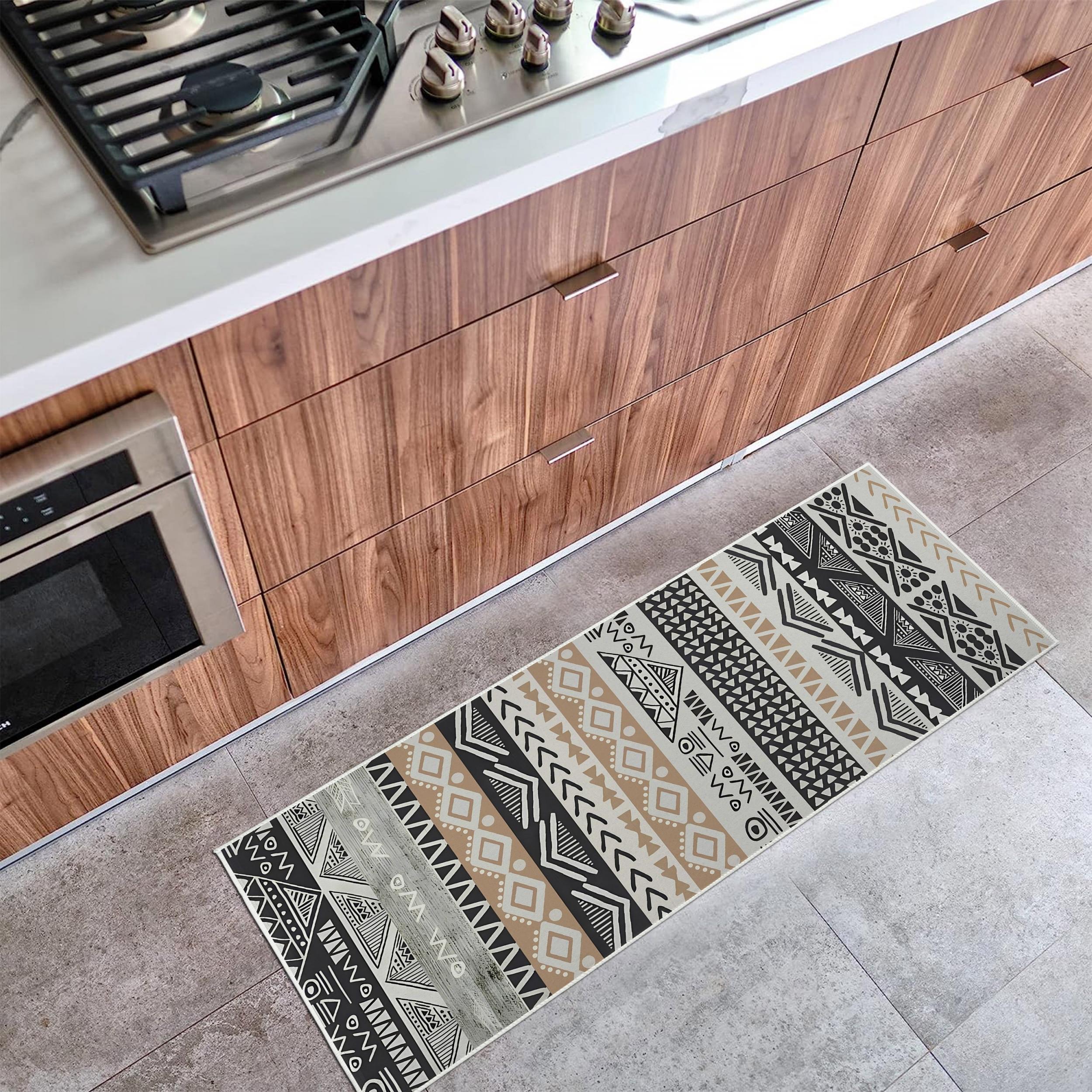 Bohemian Striped Printed Runner Rugs Moroccan Kitchen Floor Mat