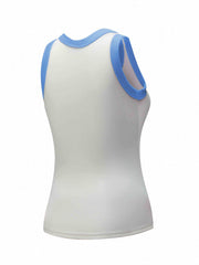 Women's Sports Tank Top Contrast Binding Casual Sleeveless Top