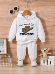 Baby's Cowboy Outfit Set Long Sleeve Sweater and Trousers