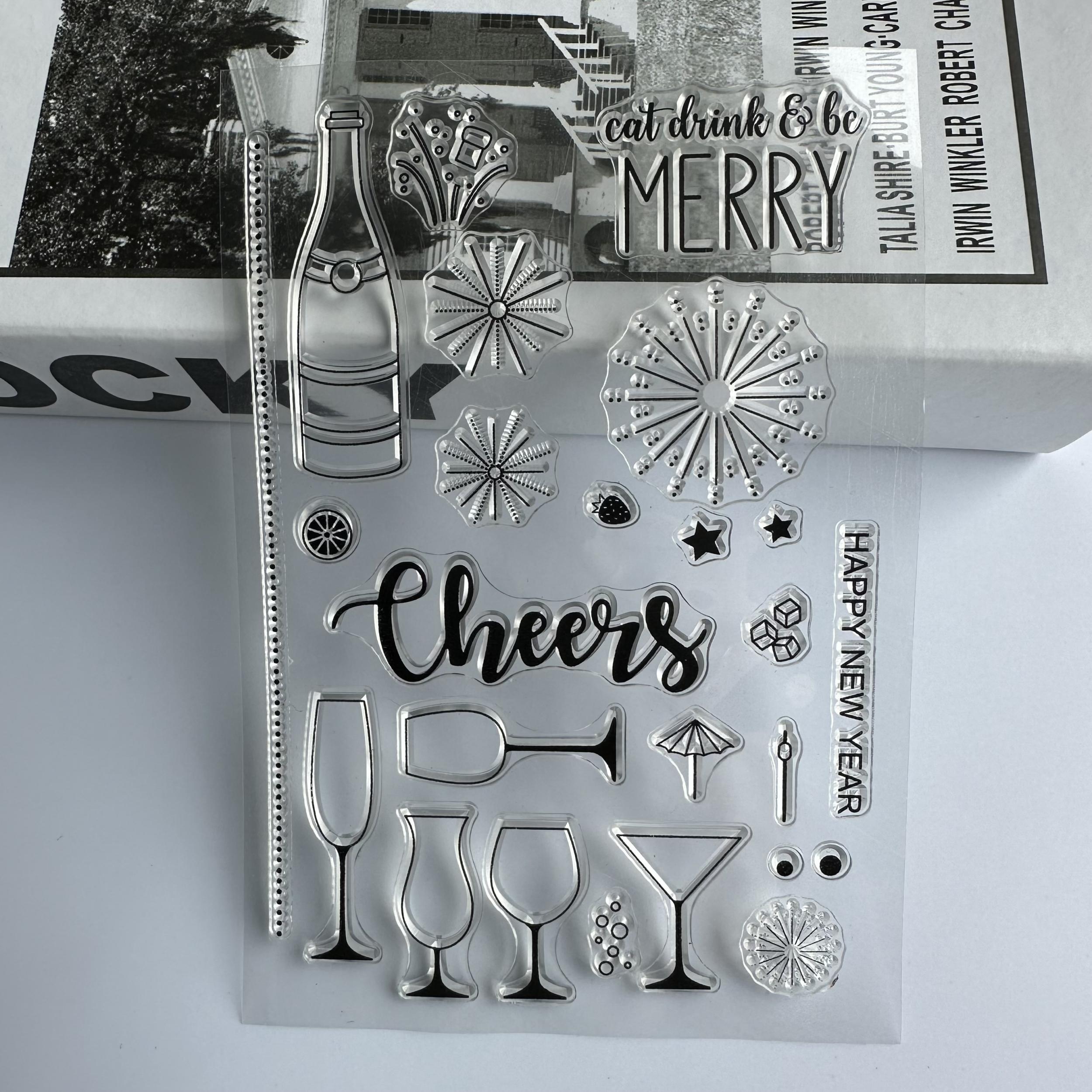 Cartoon Transparent Stamp Reusable Stationery for Students