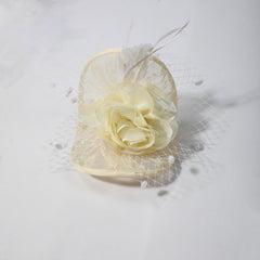 Feather Veil Vintage Fascinator Hats For Women Tea Cocktail Party Wedding