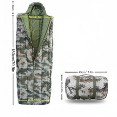 Camouflage Sleeping Bag Thickened Warm Outdoor Sleeping Bag