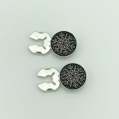 2pcs Minimalist Button Covers Shirt Accessories