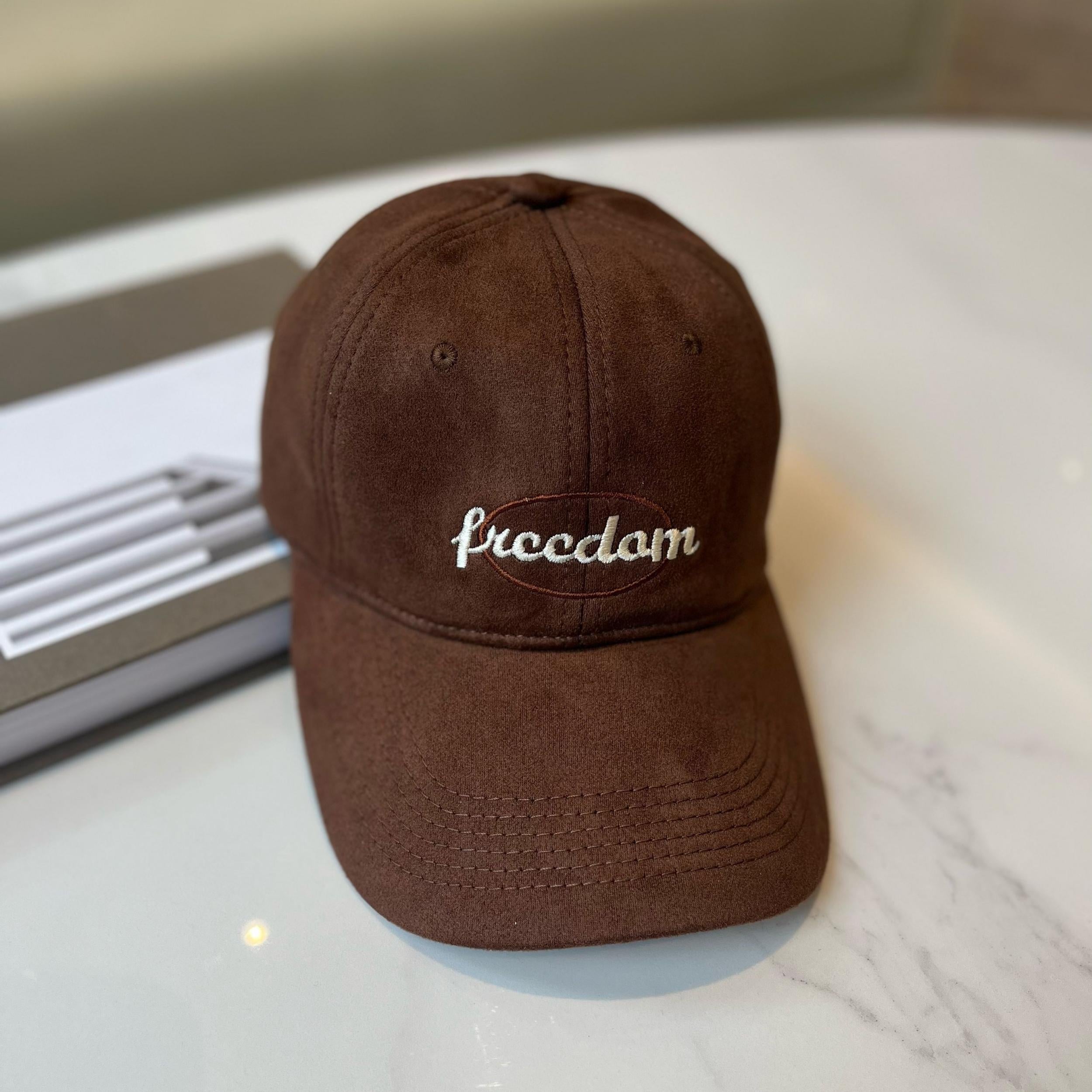 Freedom Embroidery Unisex Baseball Cap Vintage Solid Washed Dad Hats