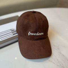 Freedom Embroidery Unisex Baseball Cap Vintage Solid Washed Dad Hats