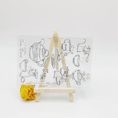 Creative Mouse Seal Stamp DIY Silicone Transparent Stamp Birthday Gift
