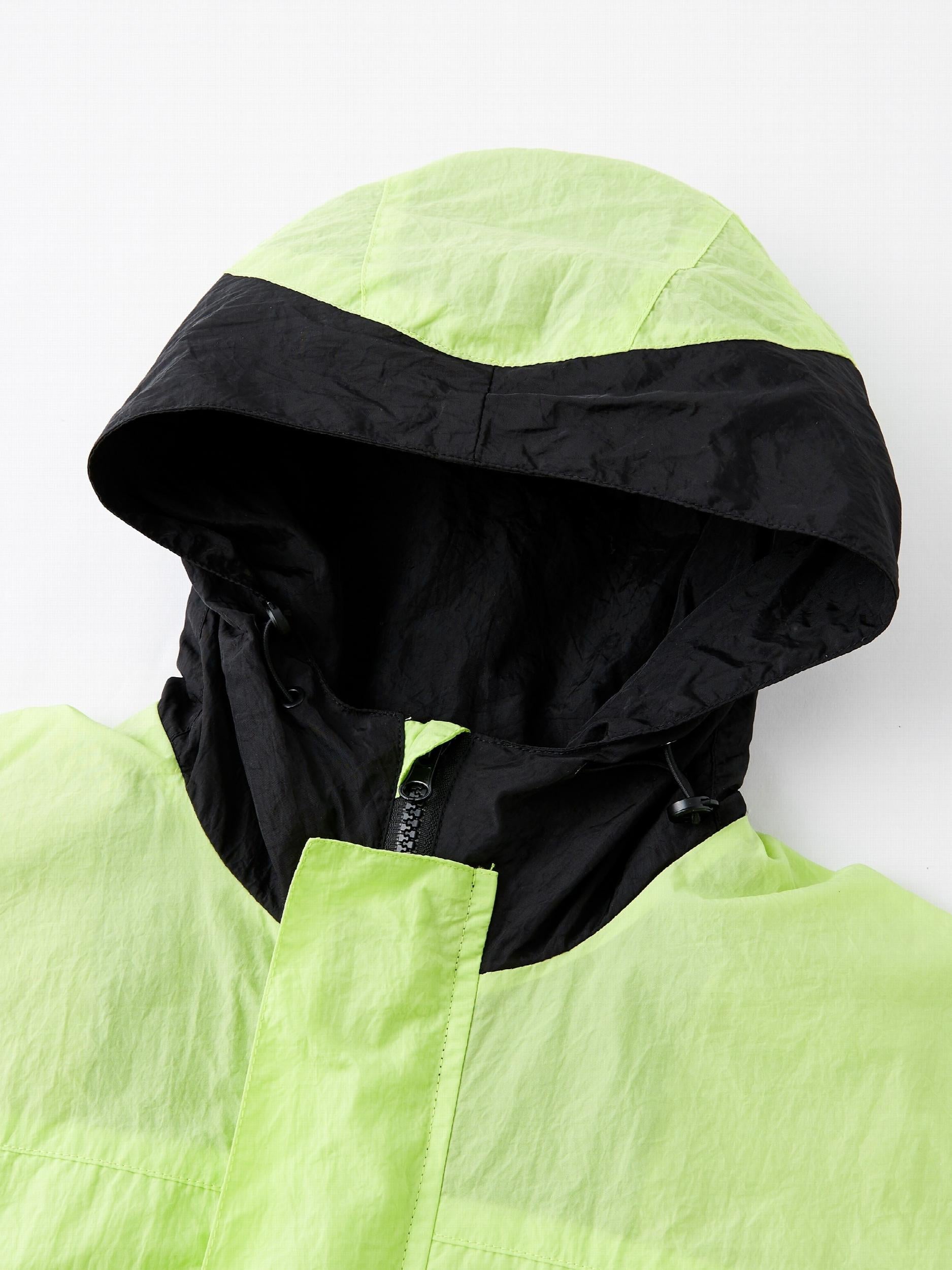 Boy's Contrast Hooded Jacket Windbreaker