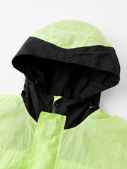 Boy's Contrast Hooded Jacket Windbreaker