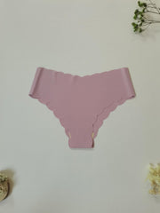 5pcs Scalloped Trim Briefs Stretchy Intimates Panties