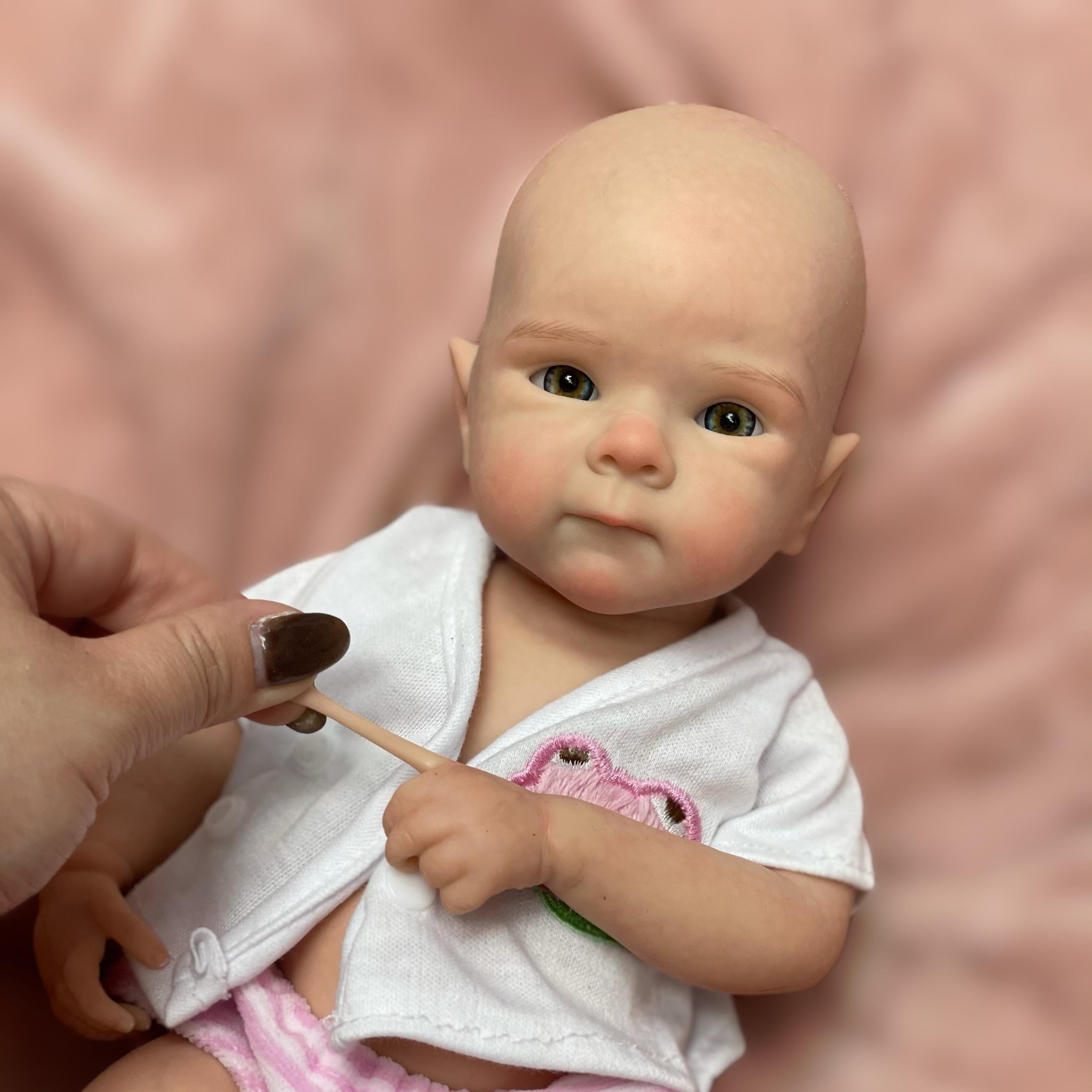 33cm Full Silicone Reborn Baby Doll Handcrafted Look Lifelike Soft Touch