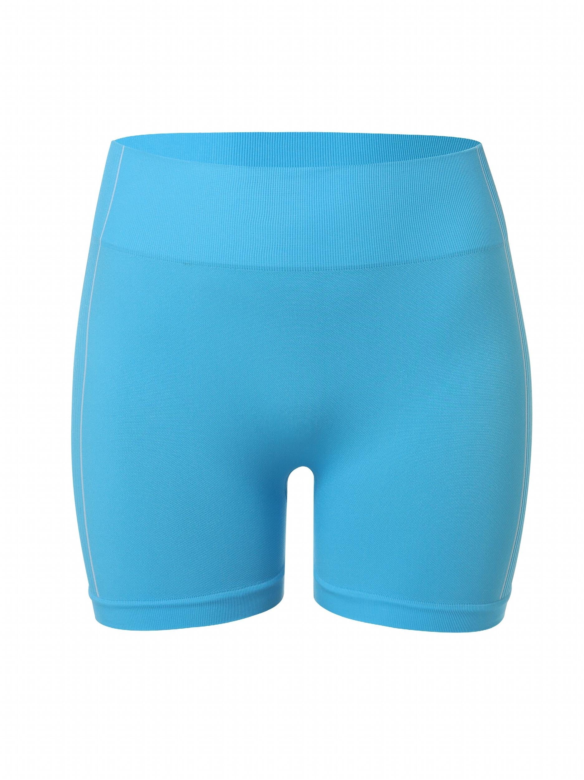 Women's Plus Solid High Rise Stretch Running Biker Shorts