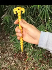 10pcs Plastic Tent Stakes for Camping and Outdoor Adventures