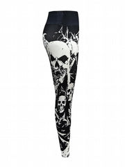 Halloween Skull High Waist Yoga Leggings