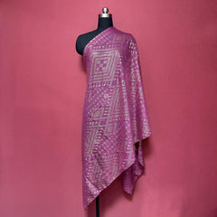 Hot Stamping Purple Cotton Scarf Women Hijab Turban