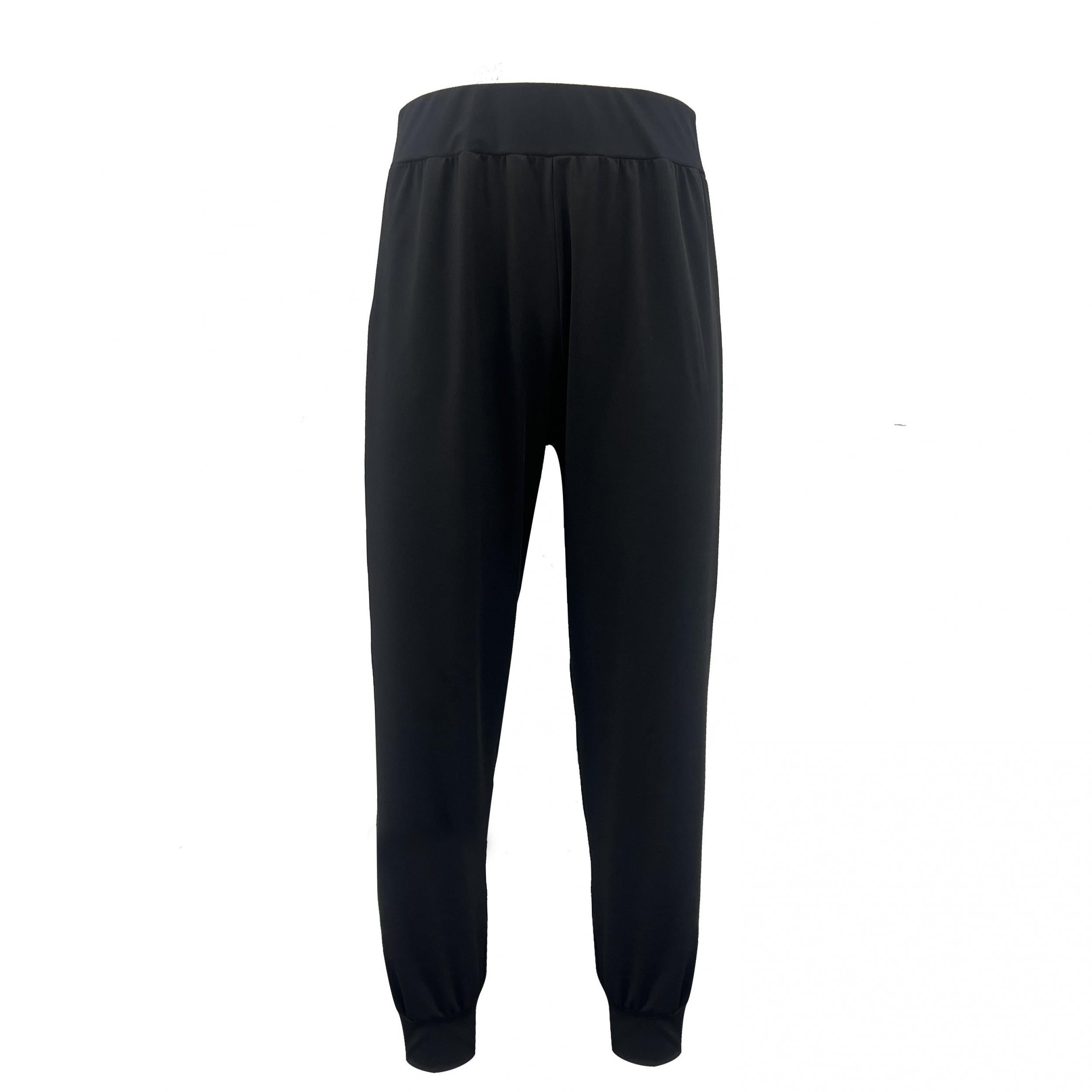 Solid Mesh High Stretch Tapered Leg Trousers