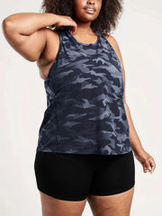 Camo Print Tank Top & Shorts Set