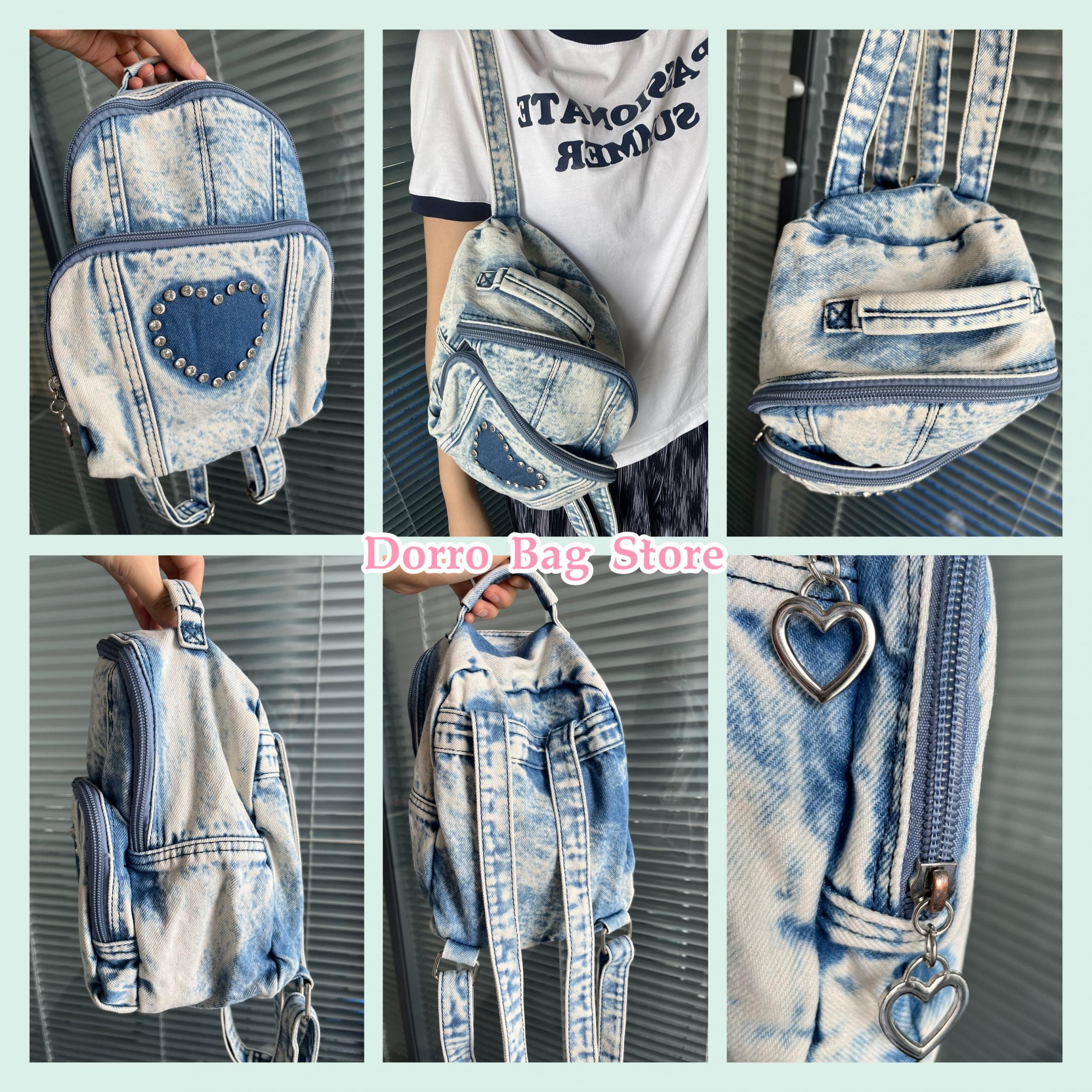 Retro Love Rhinestone Women's Backpack
